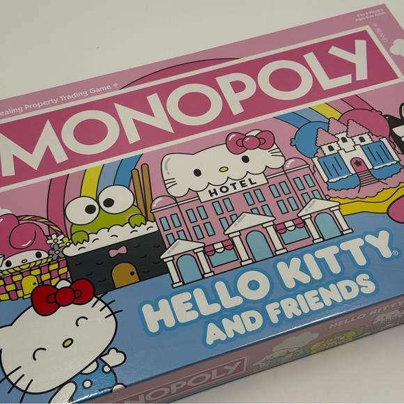 NWT HELLO Kitty Monopoly Limited Edition Board Game Factory Sealed - Picture 8 of 13